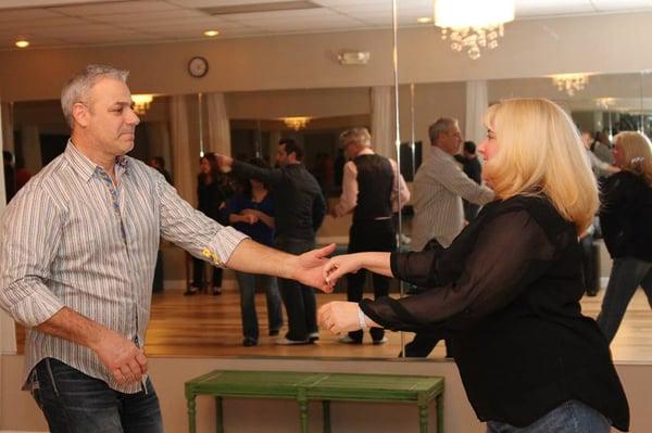 Joe & Lori dancing West Coast Swing