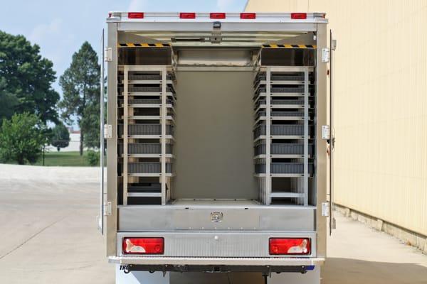 Storage Capacity in a Service Truck body