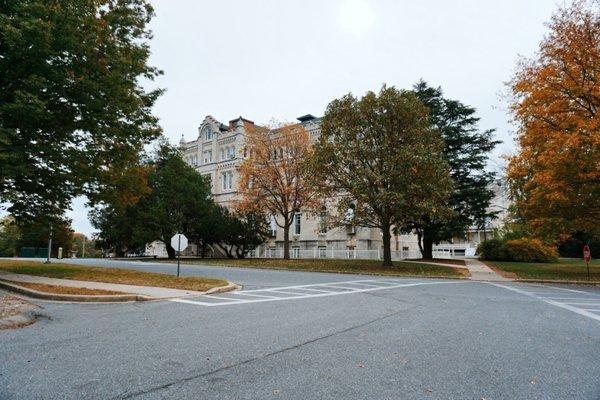 Grounds of the retirement home community