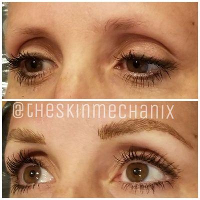 Microblading before and after