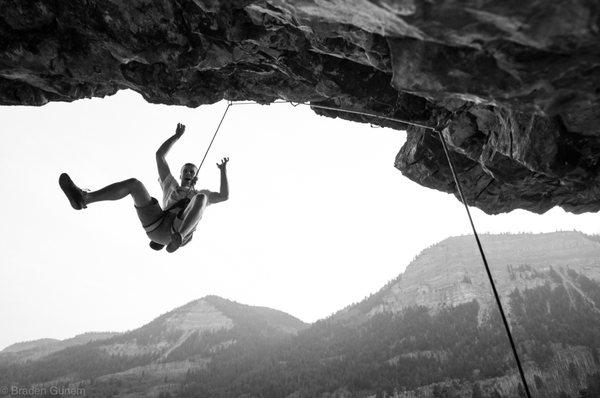 Rigging to photograph climbing takes some time.