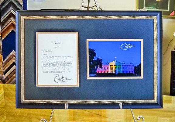 We frame photographs, certificates and diplomas, art prints, originals, broadsides, album covers, and much more!