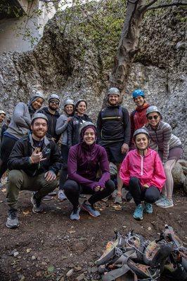 Rock climbing at Wheeler Gorge.