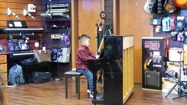 Recital at Bertrand's Music Store in Rancho Penasquitos, San Diego, CA