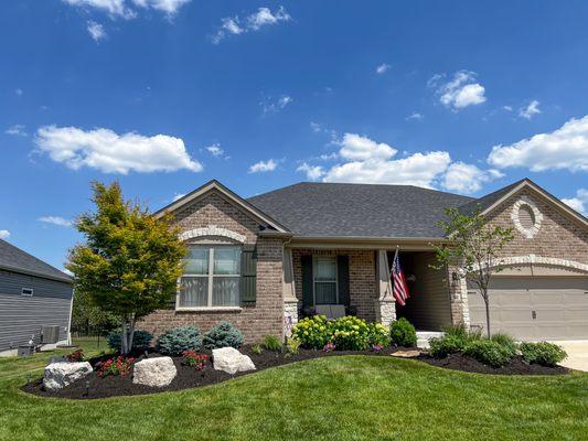 New mulch install in Wentzville, MO