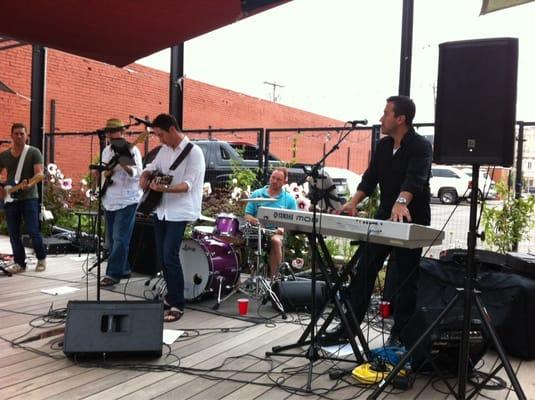 The Shakers of Salt, with Dave Morris on keyboard, playing during Premiere on Film Row 7/18/14 - great cover band