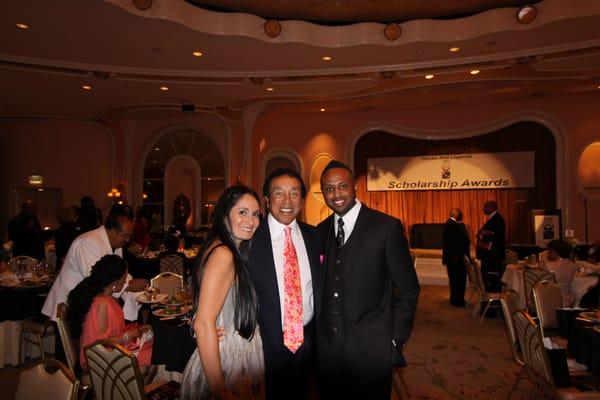 Motown Awards in Beverly Hills with Smokey Robinson