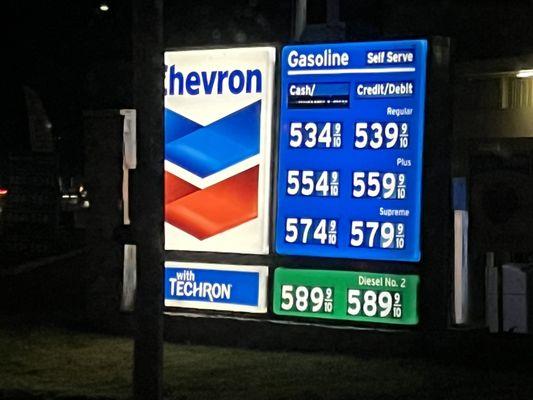 Chevron Gas Price - 11/15/2022