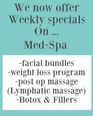 Med Spa Services very affordable