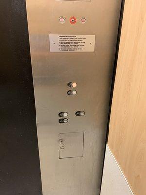 Sears elevator buttons inside elevator the gardens mall palm beach fl February 23 2023