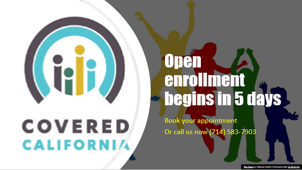 #coveredcalifornia #openenrollment #aca #healthplans #healthinsurance #appointmentsavailable