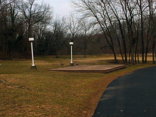 Stage area within Gwynn Oak Park.