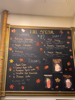 Fall Special menu