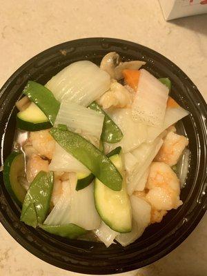 Shrimp with chinese vegetables