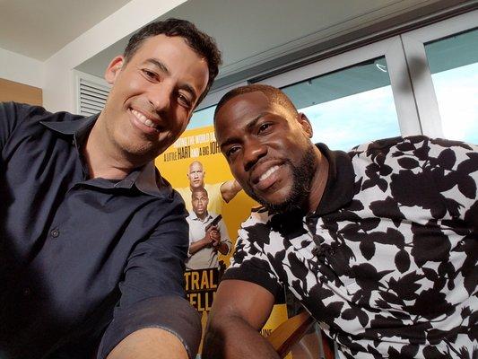 Dave and Kevin Hart, post-interview