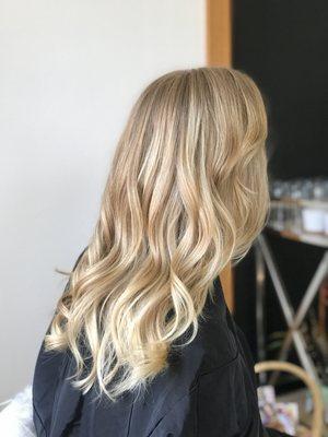 Balayage and haircut