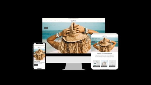 Website design, social media management, and marketing support for ZEN by Karen Moore, a local jewelry artist based out of Key West, Florida