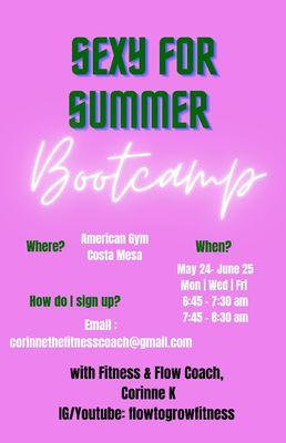 Starting TODAY !
Email to sign-up