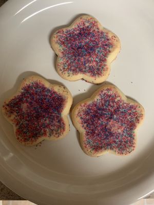 My toddler kept asking for Dino cookies all week.. well they were out but had these cute star cookies as a substitute!