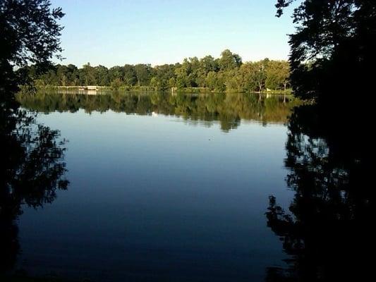 Lake view by the boat house