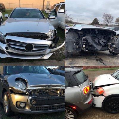 Totaled cars!