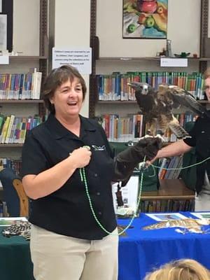 Hawks Honkers and Hoots, one of the excellent free children's programs at the El Cerrito Library