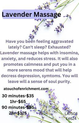 Lavender Massage