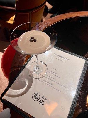 Espresso martini by ten to one rum, exclusive for member only