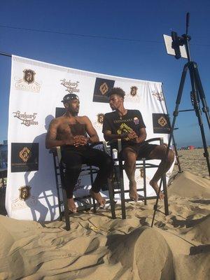 Post Workout Interview with 19 Keys giving a testimony about his session with Coach Lionheart