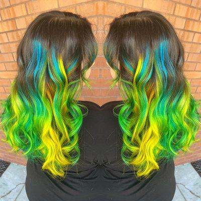 Pulp riot alien inspired hair