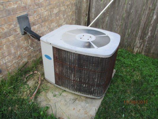 SW Houston Rental Property- HVAC Upgrade. Before