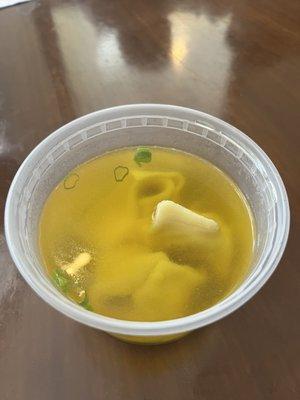 Lunch special soup selection: wonton soup