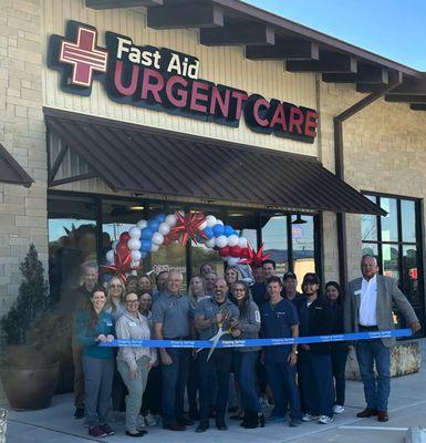 Ribbon Cutting for Fast Aid Urgent Care December 2023