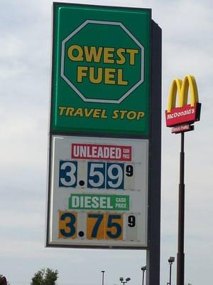 Quest Fuel Signage