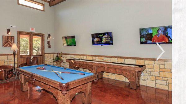 Custom game room furnishings.