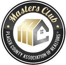 Based on verified production and transactions, recognized by Master's Club as top 15% in Placer County Association of Realtors