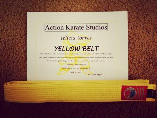 Yellow Belt!!