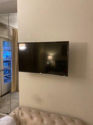 Mounted TV