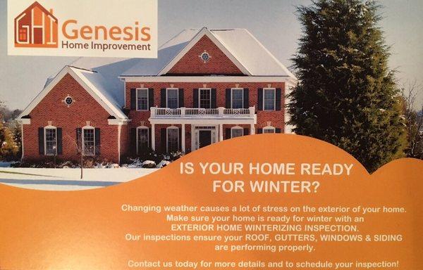 Exterior Winterizing Inspections