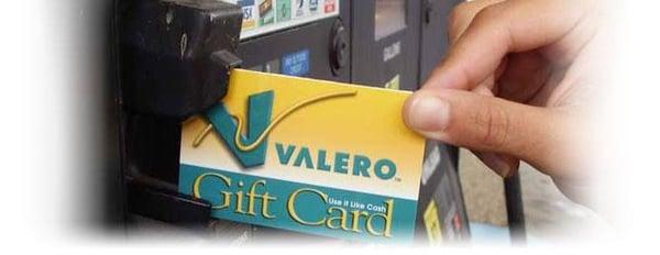 Valero gift cards available also, you can either use it for gas or inside the convenience store