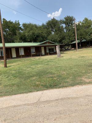 These are 2 of the lake front cabins.