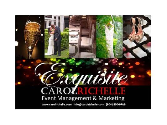 CAROLRICHELLE celebrate the dream by creating amazing events. Weddings, Socials, Professional Events and Marketing.  Florida USA