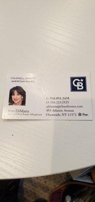 Coldwell Banker American Homes. Professional Expertise. Contact me at 516 851-2435 or Adimaria@cbamhomes. com.