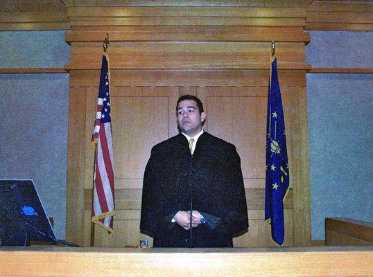 When I was sworn in as Judge of the East Chicago City Court. (March of 2003)