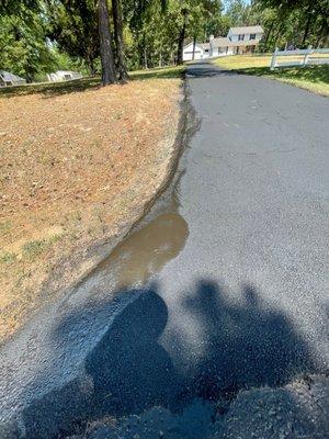 More asphalt oil that was left.