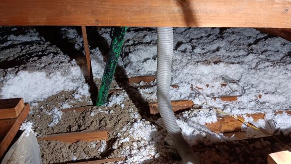 Removing old Raccoon contaminated insulation from an attic