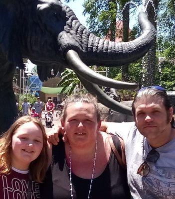 my family and I at the zoo