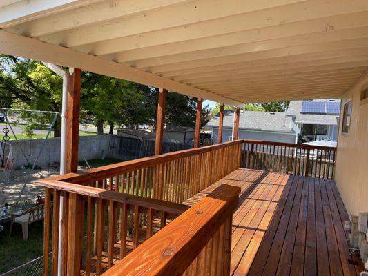 Deck stain & paint