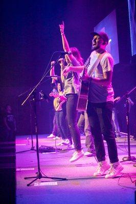 One of our worship nights where we got to gather simply to lift up the name of Jesus.