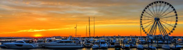 National Harbor Marina Sunset